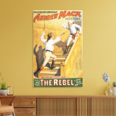 De Ierse rebellenbeweging Drama - Fencing Canvas Afdruk (Insitu (Woonkamer))