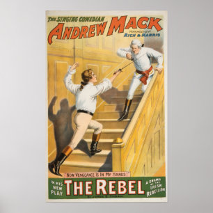 De Ierse rebellenbeweging Drama - Fencing Poster
