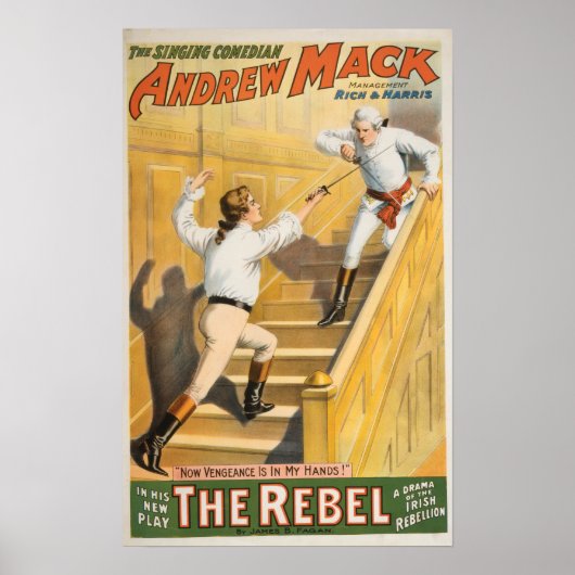 De Ierse rebellenbeweging Drama - Fencing Poster (Voorkant)