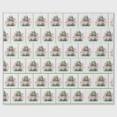 de ierse rechaun in de tuin cadeaupapier (Vlak)