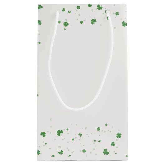 de ierse rechaun in shamrocks klein cadeauzakje (Achterkant)