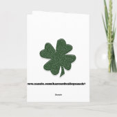 De Ierse St. Patrick giften van de Dag Kaart (Achterkant)