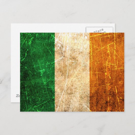 De  Ierse vlag met de kraakbek en de slechtste Briefkaart (Voorkant / Achterkant)