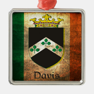 De Ierse Vlag van CREST van Davis Metalen Ornament