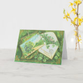 De Ierse Vlag van het Briefkaart van de Envelop (Gele Bloem)