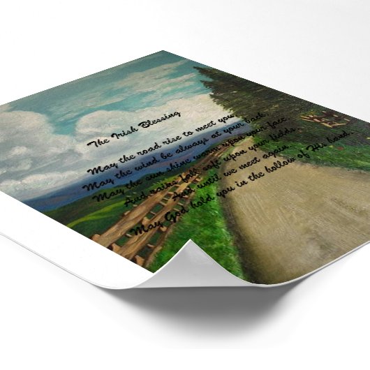 De Ierse zegen Poster (Hoek)