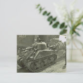 De    IISherman-tank uit de Tweede Wereldoorlog is Briefkaart (Staand voorkant)