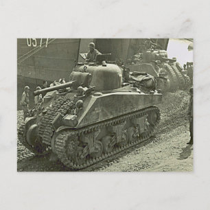 De    IISherman-tank uit de Tweede Wereldoorlog is Briefkaart