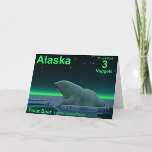 De ijsbeer van de Rand van het ijs Feestdagen Kaart