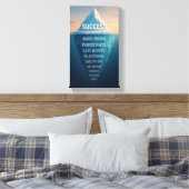 De Ijsberg van Succes Canvas Afdruk (Insitu (Slaapkamer))