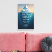 De Ijsberg van Succes Canvas Afdruk (Insitu (Woonkamer))