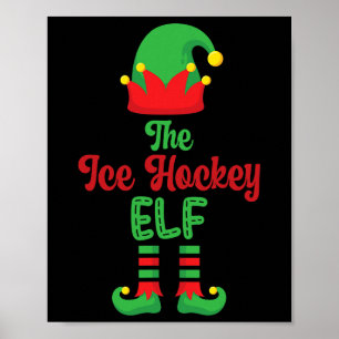 De ijshockey-elf-matching gezinsgroep voor familie poster