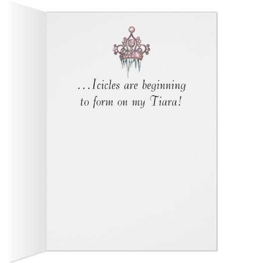 "De ijskappen beginnen zich te vormen op mijn tiar (Binnen (Rechts))