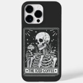 De ijskoffie skelet Halloween koffie liefhebber Case-Mate iPhone Case (Achterkant)