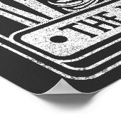 De ijskoffie skelet Halloween koffie liefhebber Poster (Hoek)