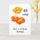 De Ijslandse Kaart van de Verjaardag van Papavers (Gele Bloem)