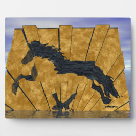 De IJslandse paarden Abstract Fotoplaat