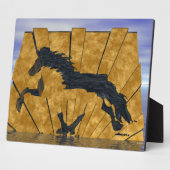 De IJslandse paarden Abstract Fotoplaat (Zijkant)