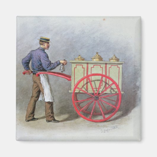 De ijsverkoper, 1895 magneet (Voorkant)