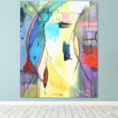 De ijsvogel door Joan Soilleux Canvas Afdruk (Insitu (Houten vloer))