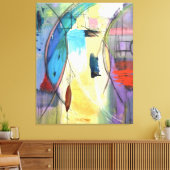 De ijsvogel door Joan Soilleux Canvas Afdruk (Insitu (Woonkamer))