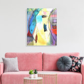 De ijsvogel door Joan Soilleux Canvas Afdruk (Insitu (Woonkamer))