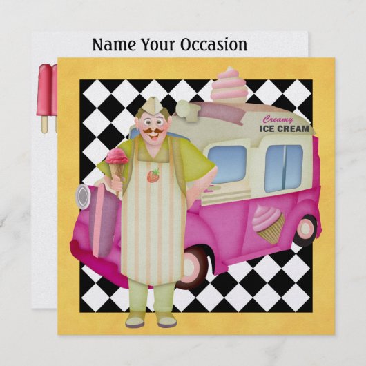 De ijswagen - SRF Kaart (Voorkant / Achterkant)