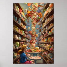 De ijswinkel en de lollie-winkel voor iedereen poster