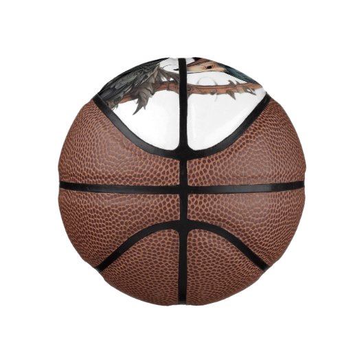 De ijzeren snavel: een steampunk ibis basketbal (Rechts)