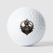 De ijzeren snavel: een steampunk ibis golfballen (Voorkant)