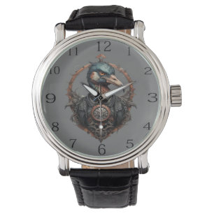 De ijzeren snavel: een steampunk ibis horloge