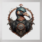 De ijzeren snavel: een steampunk ibis poster (Voorkant)
