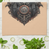 De ijzeren snavel: een steampunk ibis theedoek (Gevouwen)
