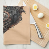 De ijzeren snavel: een steampunk ibis theedoek (Quarter Fold)