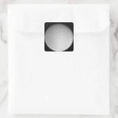 De ijzige maan van Saturnus Rhea Vierkante Sticker (Tas)