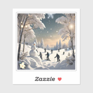 "De ijzige ochtend van de winter" Sticker