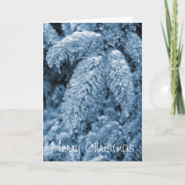 De ijzige Vrolijke Kerstkaart van de Pijnboom Feestdagen Kaart