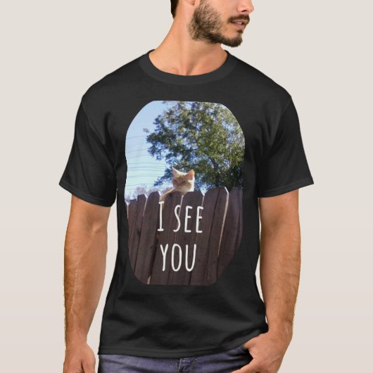 De Ik Zie Jou Kat T-shirt (Voorkant)