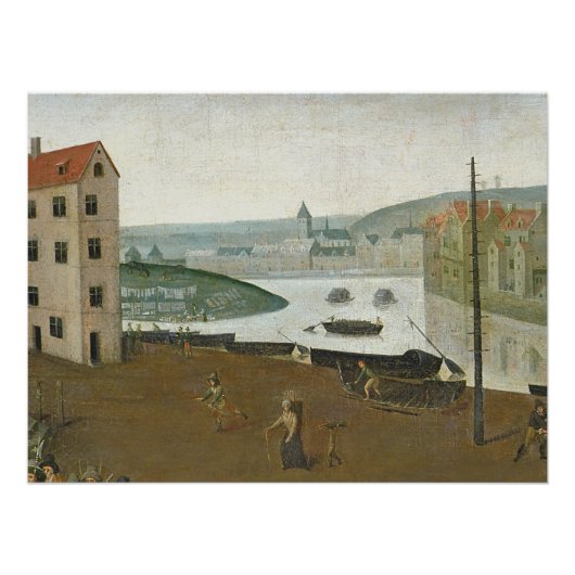 De Ile Notre-Dame 1590-3 (olie op canvas) Poster (Voorkant)