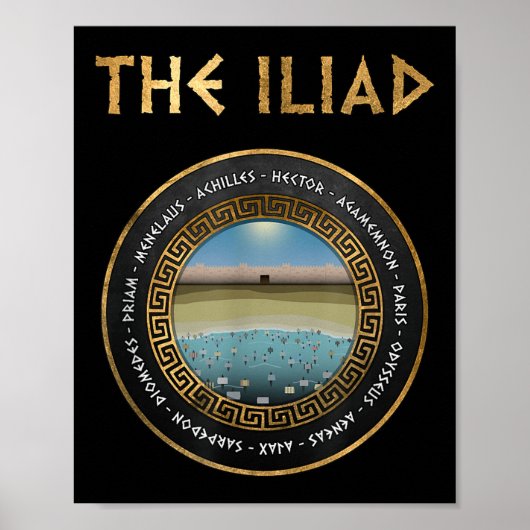 De Ilias helden van de Trojaanse oorlog Poster (Voorkant)
