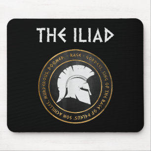 De Ilias-toorn van de Achilles Trojaanse oorlog Muismat
