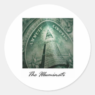 De Illuminati Ronde Sticker