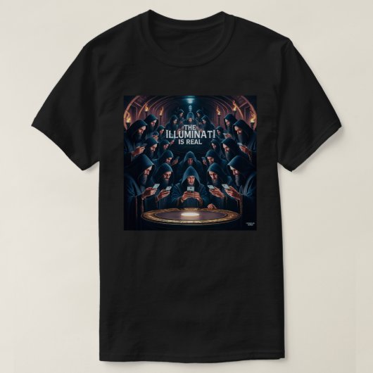 De Illuminati zijn echt T-shirt (Design voorkant)