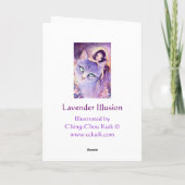 De Illusie van de lavendel - lege kaart (Achterkant)