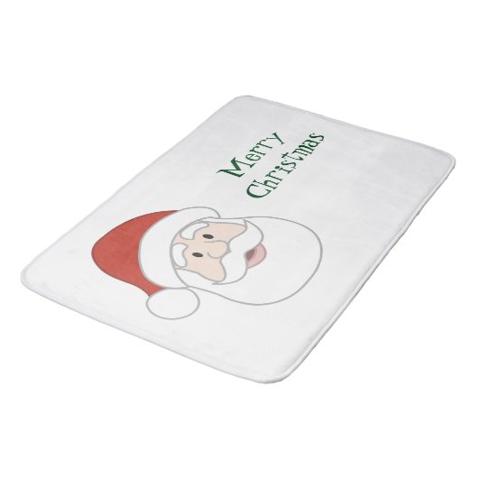 De Illustratie & de Tekst van de Kerstman Badmat (Gekanteld)