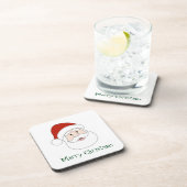 De Illustratie & de Tekst van de Kerstman Bier Onderzetter (Rechterzijde)