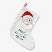 De Illustratie & de Tekst van de Kerstman Kleine Kerstsok (Voorkant (Hangend))