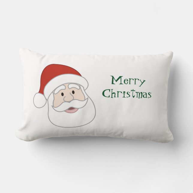 De Illustratie & de Tekst van de Kerstman Kussen (Voorkant)