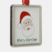 De Illustratie & de Tekst van de Kerstman Metalen Ornament (Rechts)