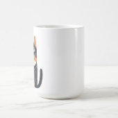 De illustratie toont een schattig kitten koffiemok (Center)